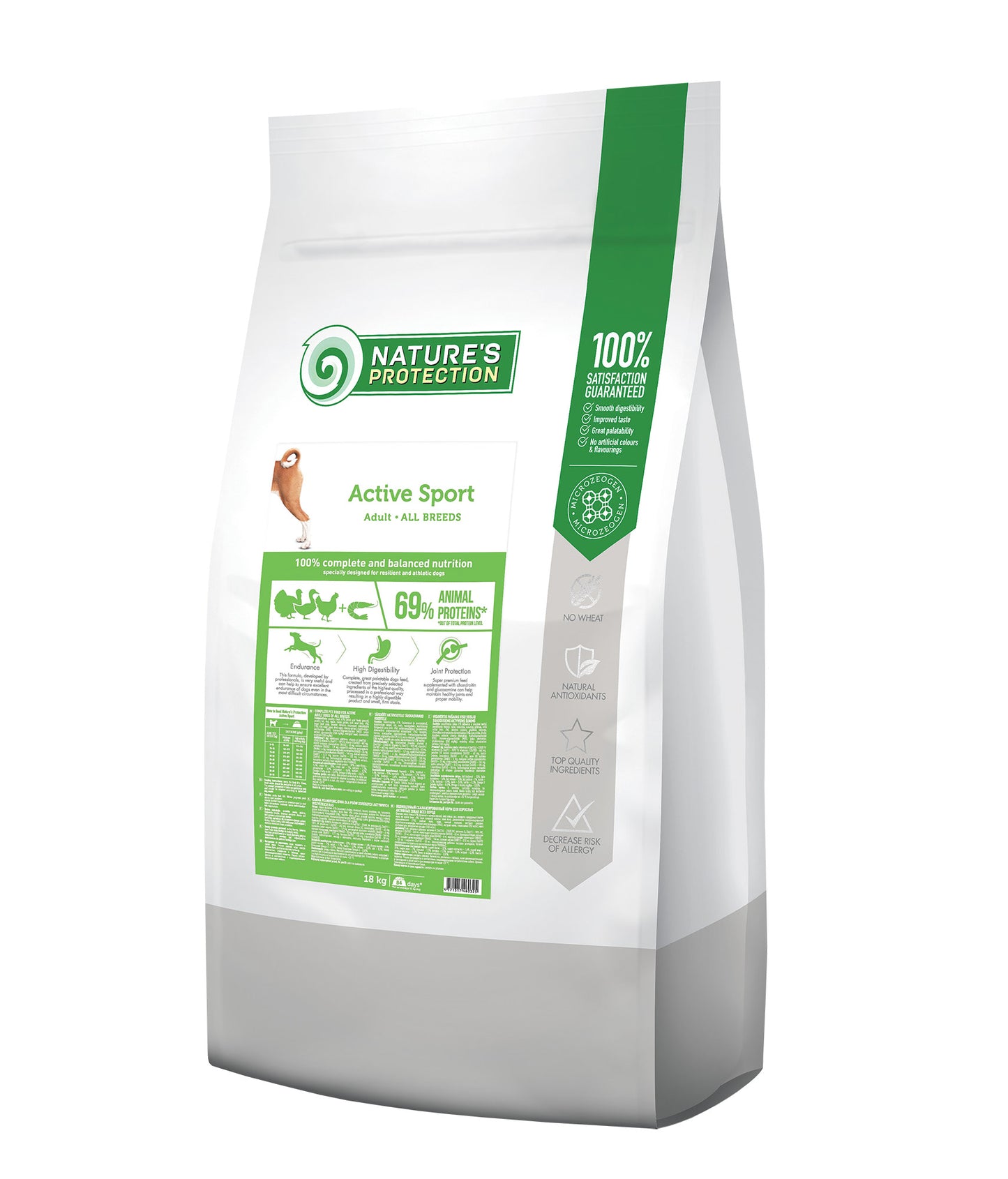 Nature's Protection Active Sport Adult All Breeds Сухий корм для дорослих спортивних, мисливських та службових собак, 18