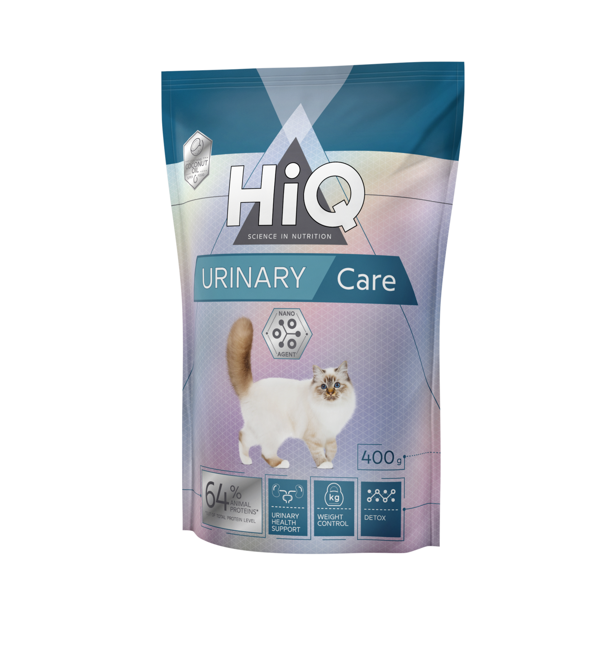 HiQ Urinary Care Сухий корм для профілактики і лікування сечо-кам'яної хвороби у дорослих котів, 400 г