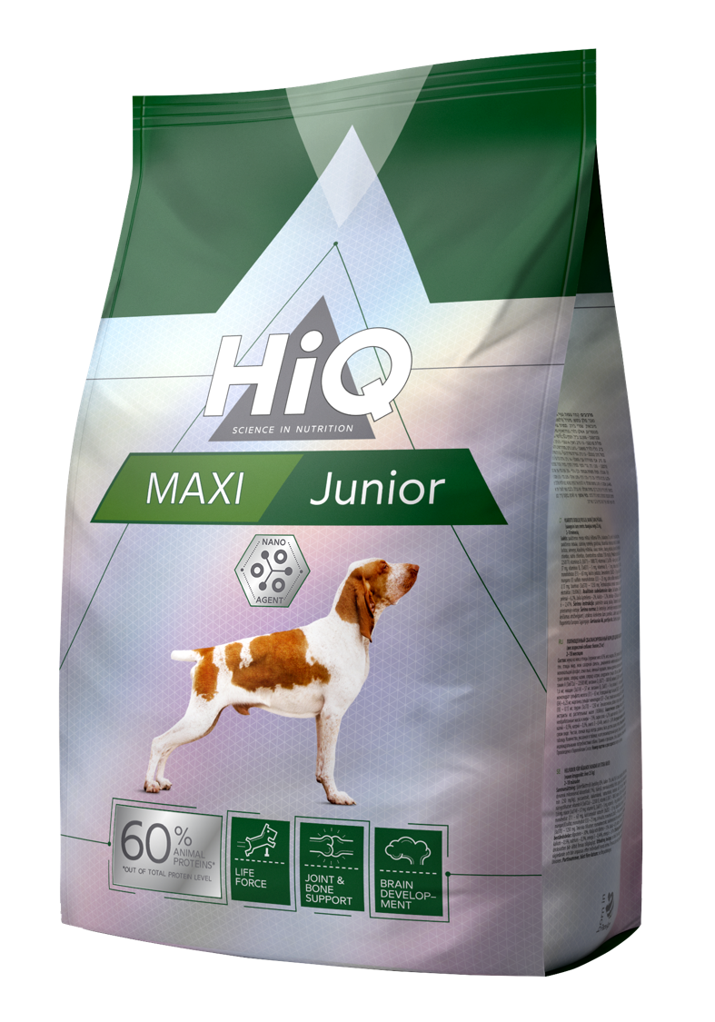 HiQ Maxi Junior Сухий корм для молодих собак великих порід, 11 кг