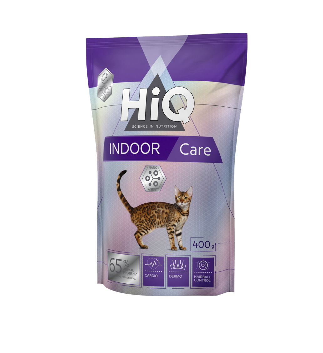 HiQ Indoor Сare Сухий корм для дорослих хатніх кішок, 400 г