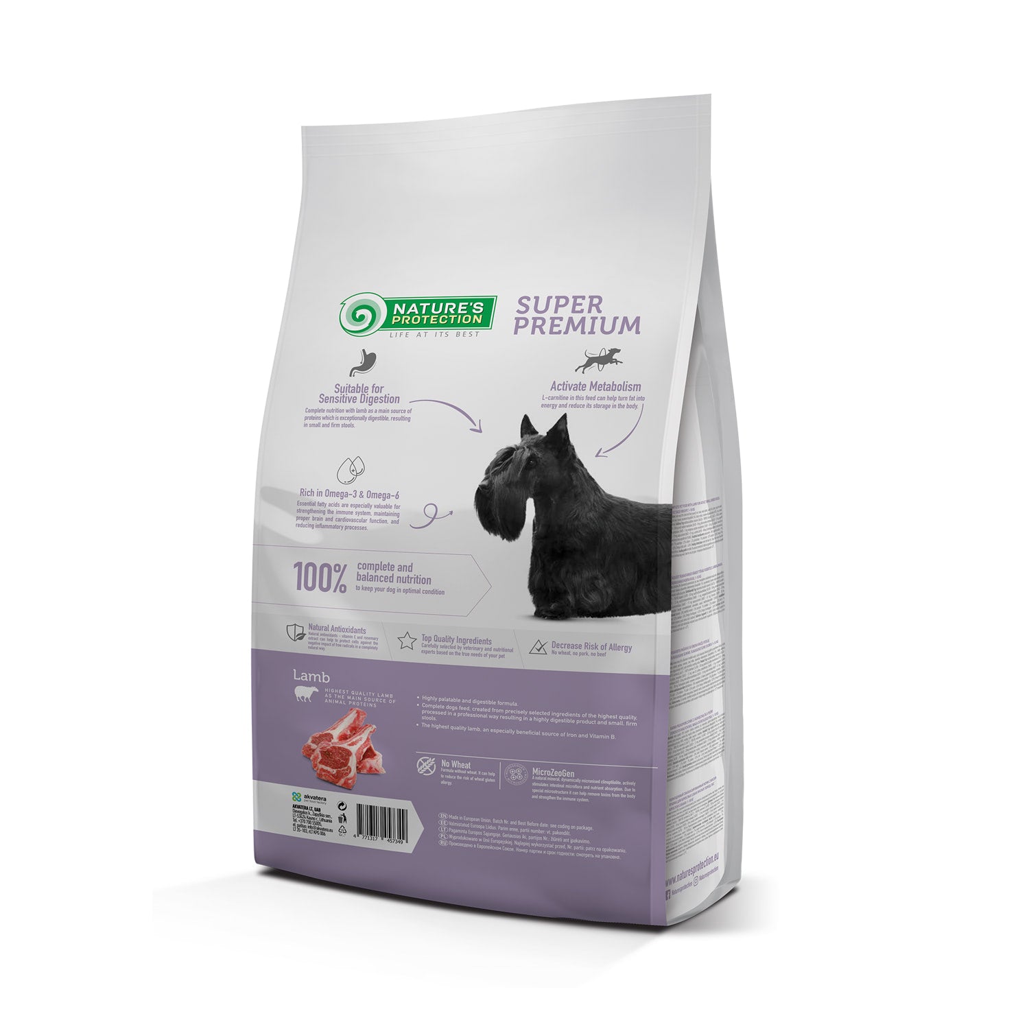 Nature's Protection Mini Adult Lamb Small Breeds Сухий корм для дорослих собак малих порід з ягням, 2 кг