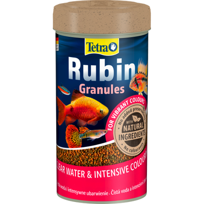 Корм Tetra Rubin Granules для акваріумних рибок для яскравості забарвлення гранули 100 г/ 250 мл