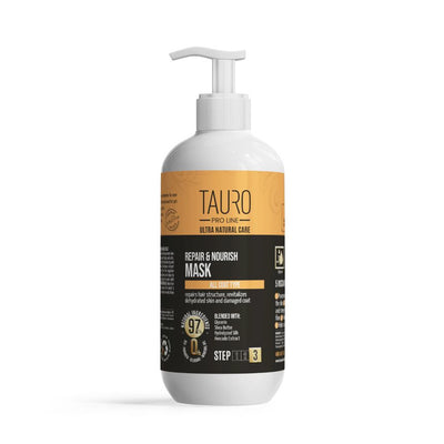 Tauro Pro Line Ultra Natural Care Repair and Nourish Mask Маска відновлення та живлення для шкіри та шерсті собак і коті