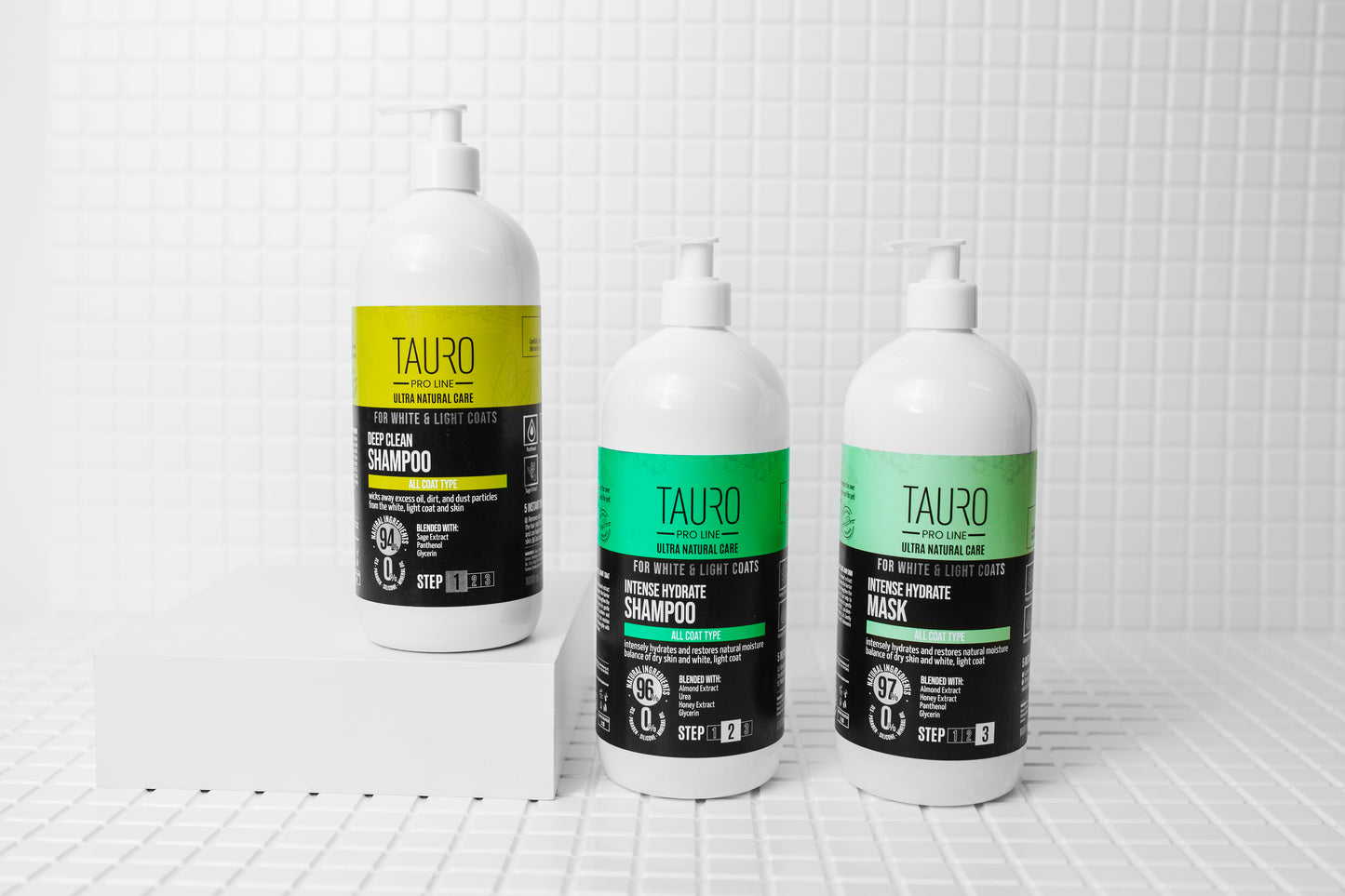 Tauro Pro Line Ultra Natural Care White Coat Deep Clean Shampoo Шампунь для глибокого очищення шерсті та шкіри собак і к