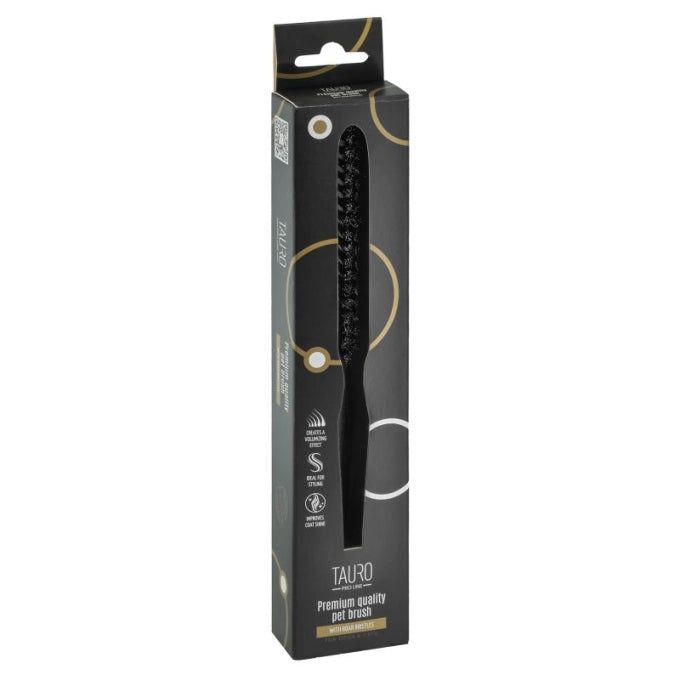 Tauro Pro Line Prestige Щітка з деревини бука і щетини кабана, чорна, довга, 23,5 см