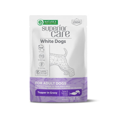 Nature's Protection Superior Care White Dogs Adult Tuna & Salmon Додатковий вологий корм для собак з білим забарвленням 