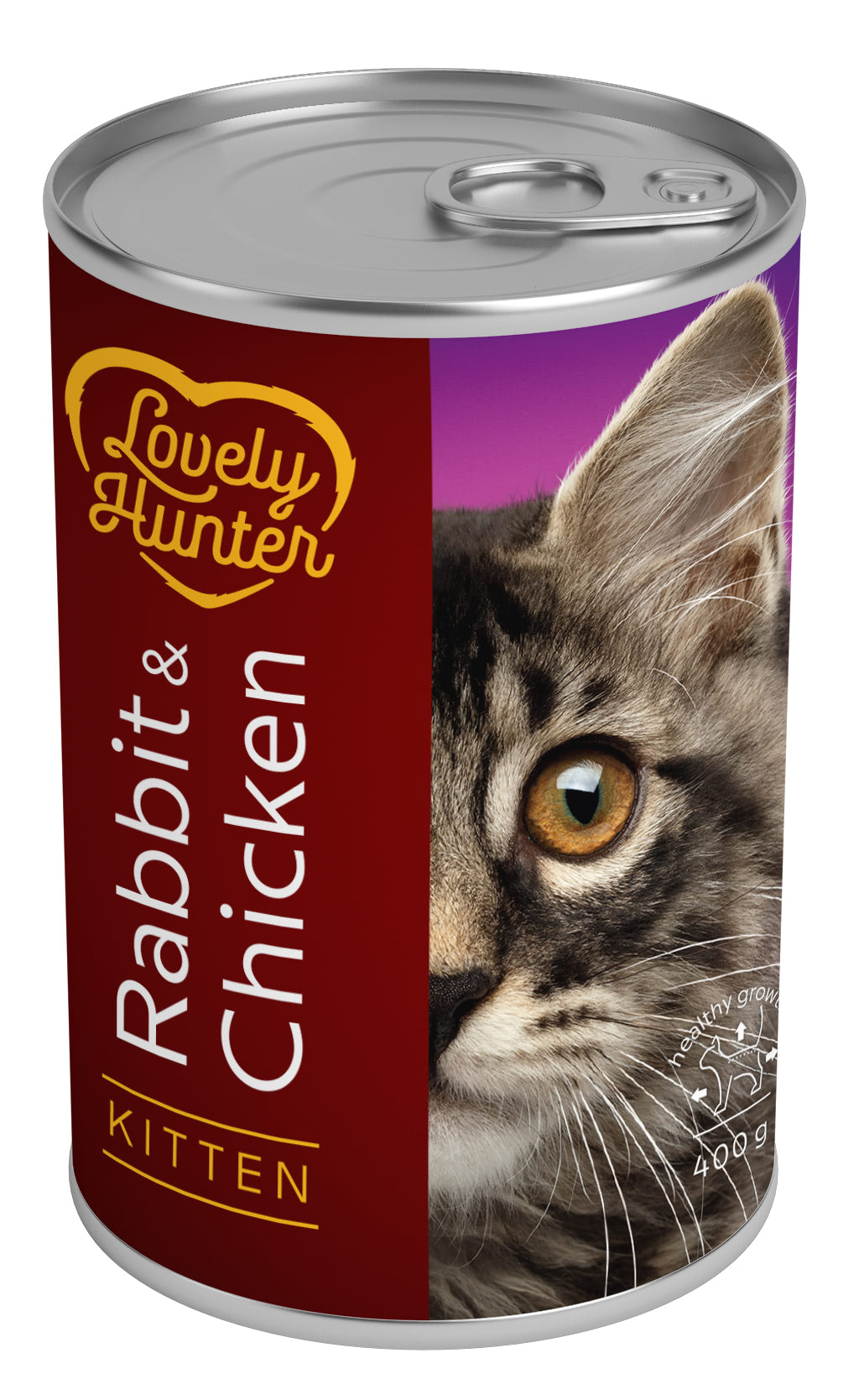 Lovely Hunter Kitten Rabbit & Chicken Вологий корм для кошенят з кроликом і куркою, 400 г