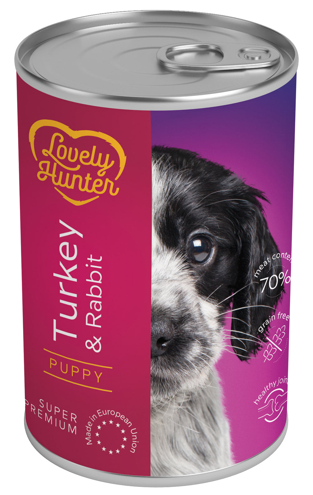 Lovely Hunter Puppy Turkey & Rabbit Вологий корм для цуценят з індичкою і кроликом, 400 г
