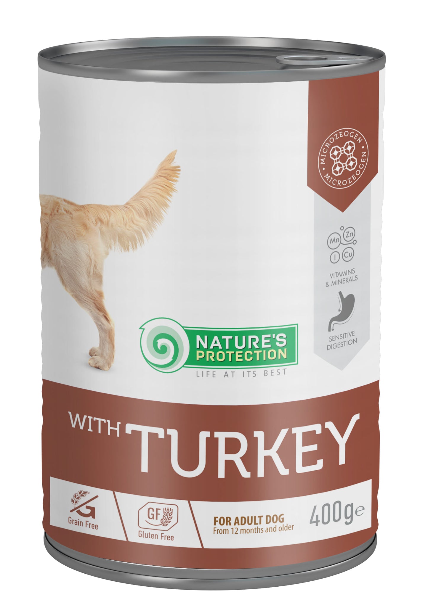 Nature's Protection Adult Turkey Вологий корм для собак з індичкою, 400 г