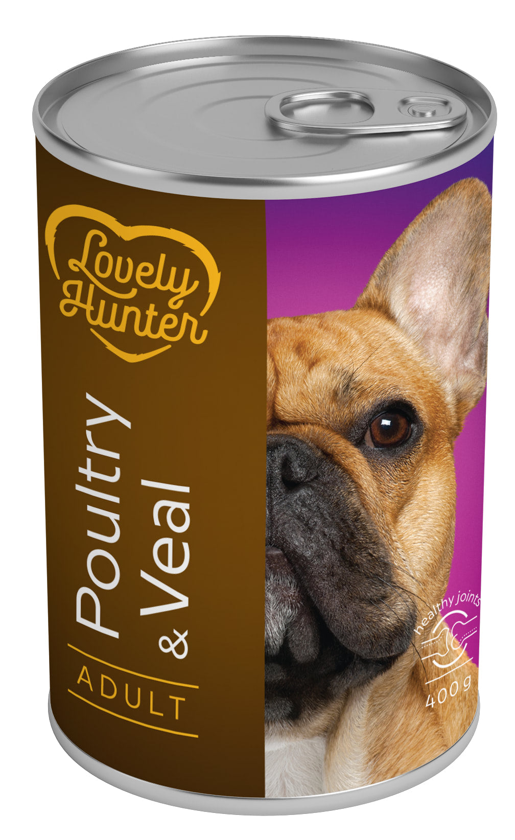 Lovely Hunter Adult Poultry & Veal Вологий корм для дорослих собак з м'ясом птиці і телятиною, 400 г