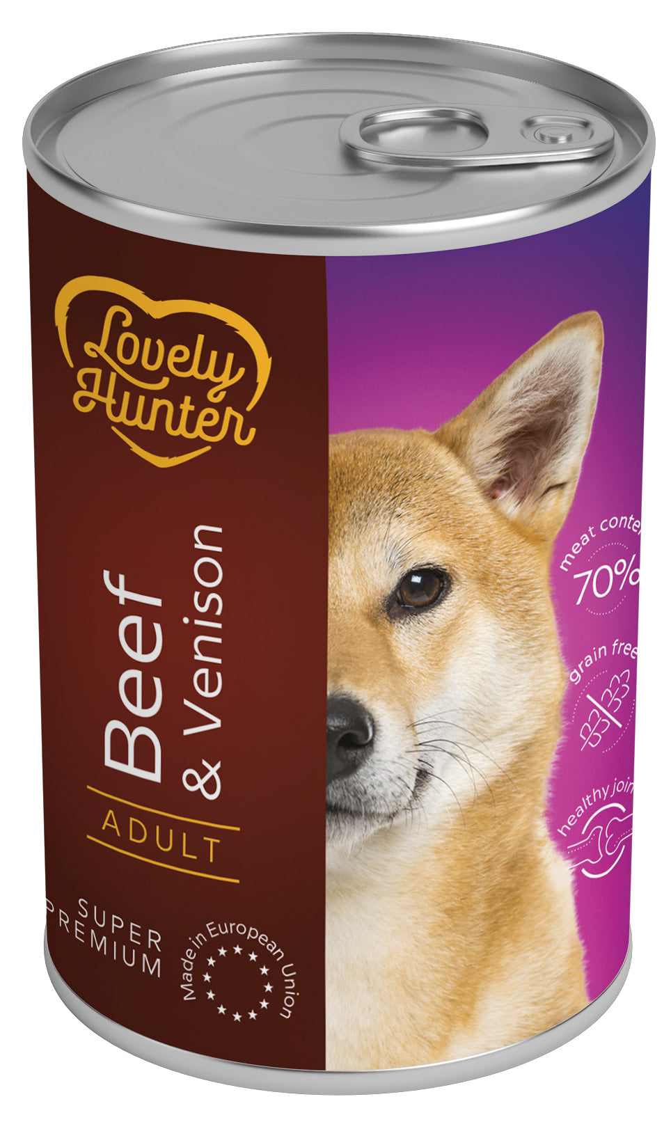 Lovely Hunter Adult Beef & Venison Вологий корм для дорослих собак з яловичиною і олениною, 800 г
