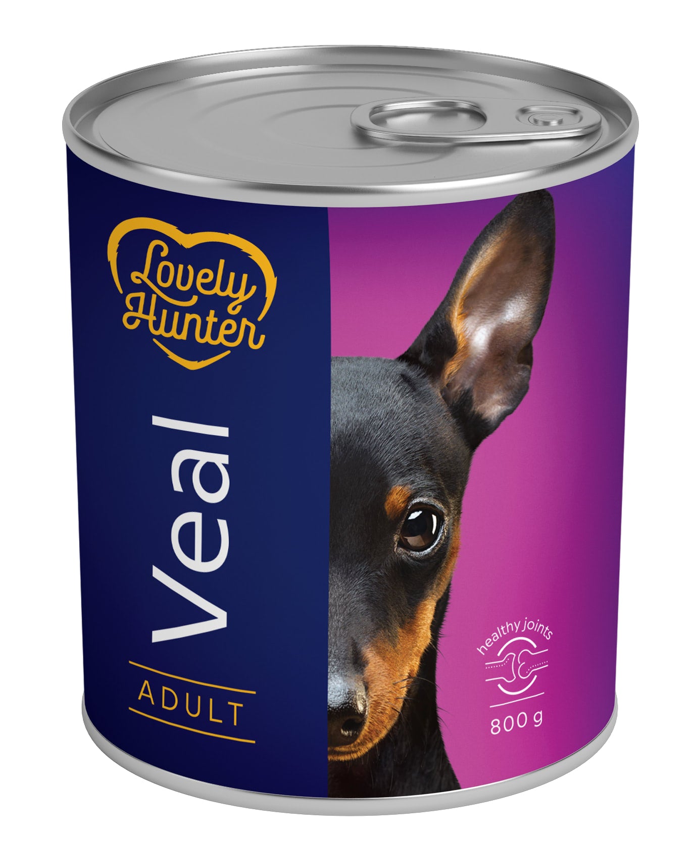 Lovely Hunter Adult Veal Вологий корм для дорослих собак з телятиною, 800 г