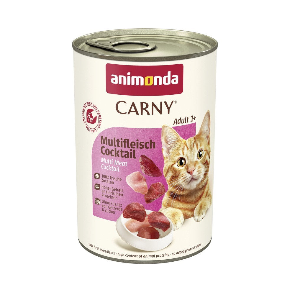Корм вологий Carny Adult Multi Meat Cocktail для дорослих котів мультим ясний коктейль 400 г