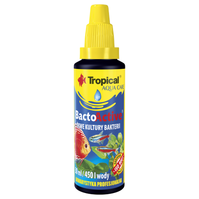 Препарат Tropical Bacto Active для акваріума для запуску і підготовки біологічного середовища 30 мл